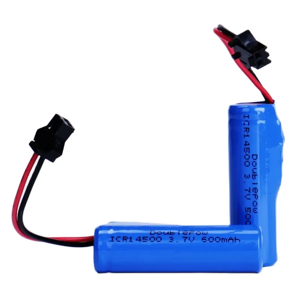 2pcs/lot 14500 rechargeable battery 3.7V 500mAh rechargeable lithium battery with intelligent protection board