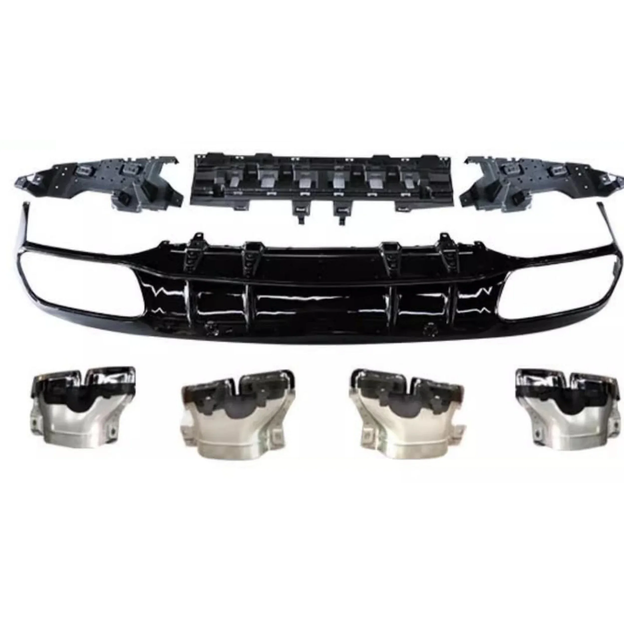 

Body Kit Rear Lip Tail Throat assembly For Mercedes-Benz C-class E-class A-class GLC260L upgrade to AMG style Car Accessories