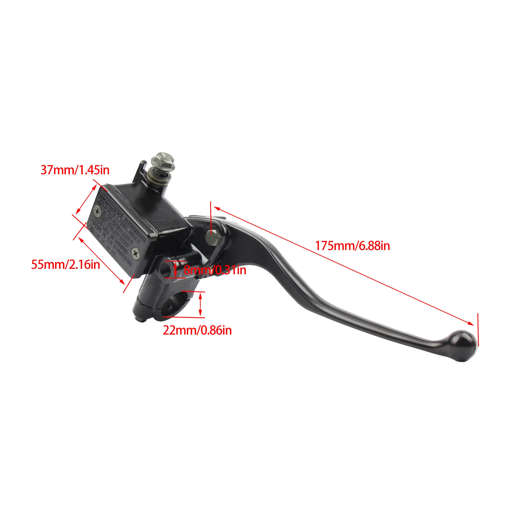 for Honda TRX125 To TRX450 Motorcycle Right Brake Clutch Master Cylinder Hydraulic Pump Lever BrakeClutch Lever Replacement Part