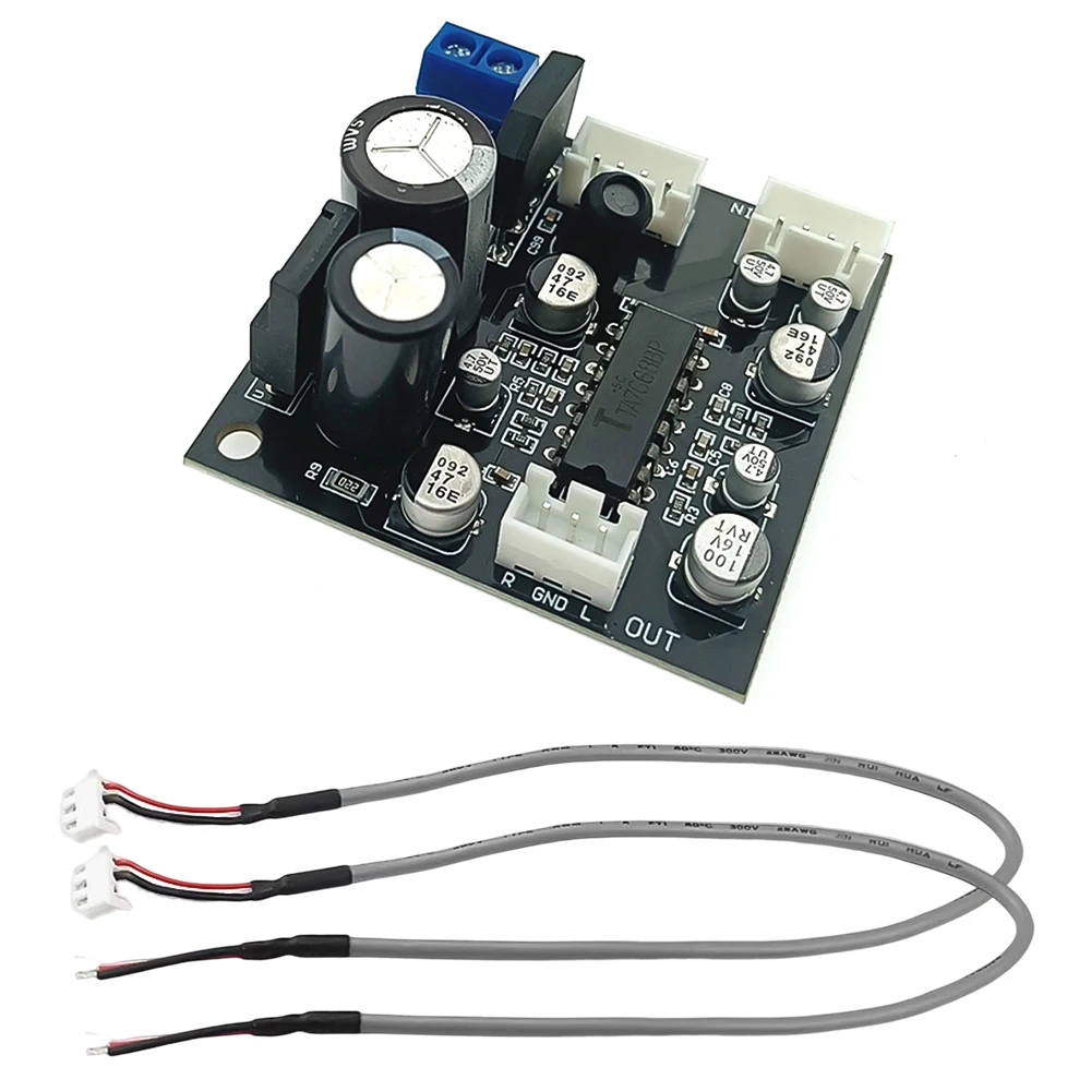 Amplificador de Potência Tape Drive Deck Preamp Cabeça Magnética Preamplifier Board e Wire Ta7668 Dc816v