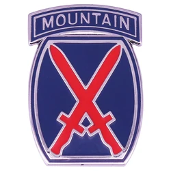 U.S.Army 10th Mountain Division Light infantry combined arms force VETERAN military Logo Lapel pin Jecket Badge