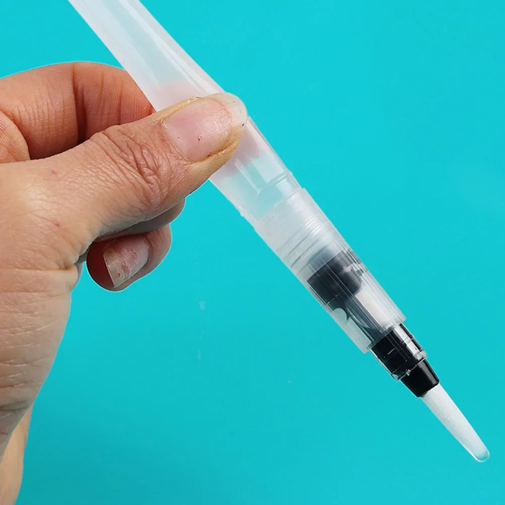 6 قطع من أقلام فرشاة الألوان المائية - فرشاة طلاء مائية قابلة لإعادة الملء، فرشاة مائية ناعمة للرسم، قلم رصاص ملون قابل للذوبان في الماء