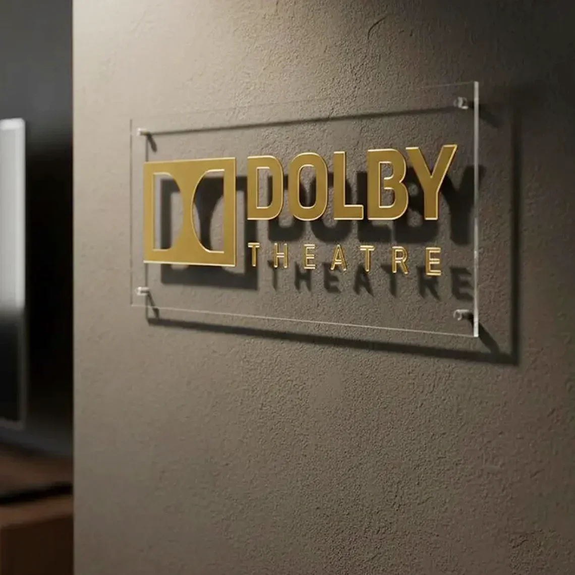 3D Dolby Atmos Clear  Acrylic Sign 3D Cinema Home Theater Decor Plaque 4K Ultra HD/THX/KRIX/DTS/X Dolby Atmos For Heimkino Room