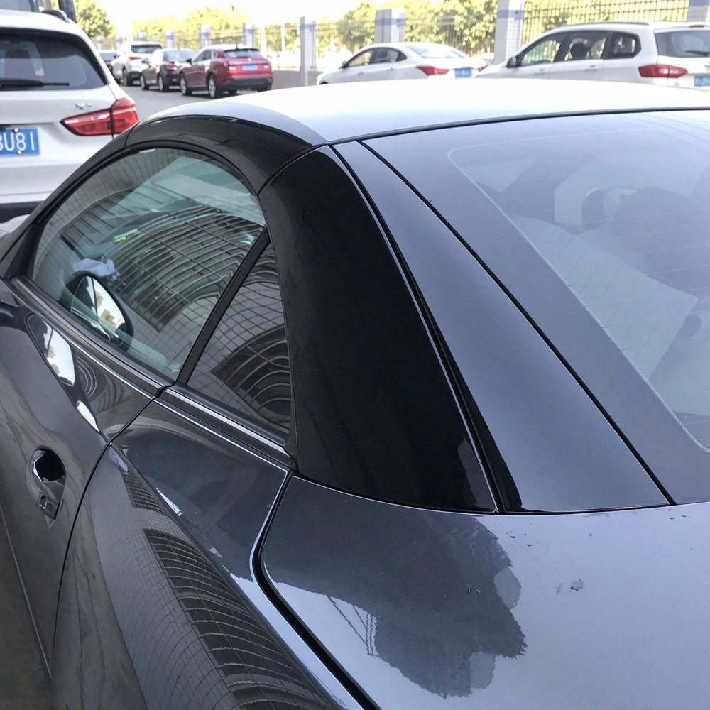 For Mercedes Benz SLK R172 2011-2016  Window Chrome Delete Blackout ABC Pillars Glossy Black Stickers