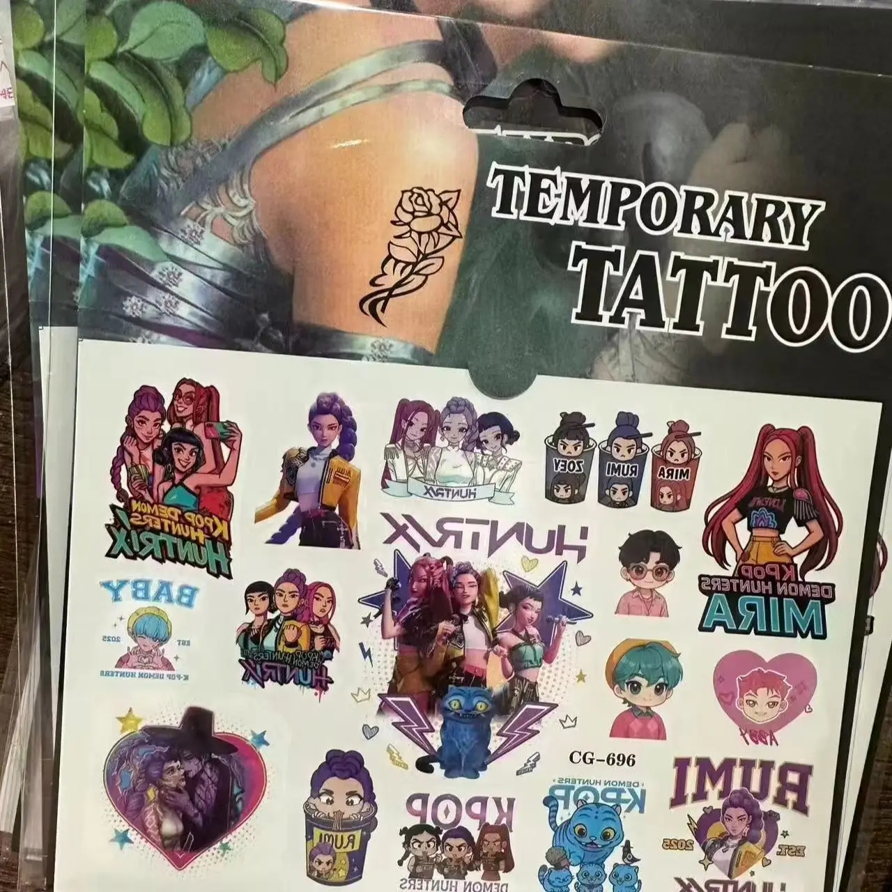 

Hot Selling KPOP Witch Group Tattoo Stickers for Kids, Cute Cartoon Temporary Tattoos Birthday Party Presents