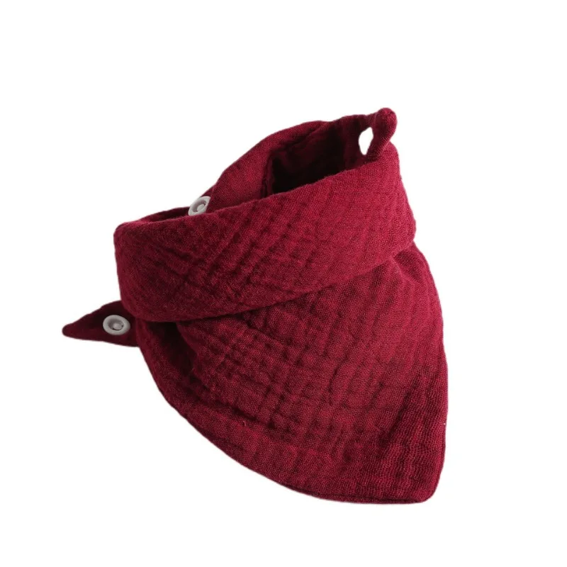 Bavoirs d'alimentation pour bébé, serviette de salive, écharpe triangulaire, bandana, bavoir en coton doux, bouton pression réglable, rot grill