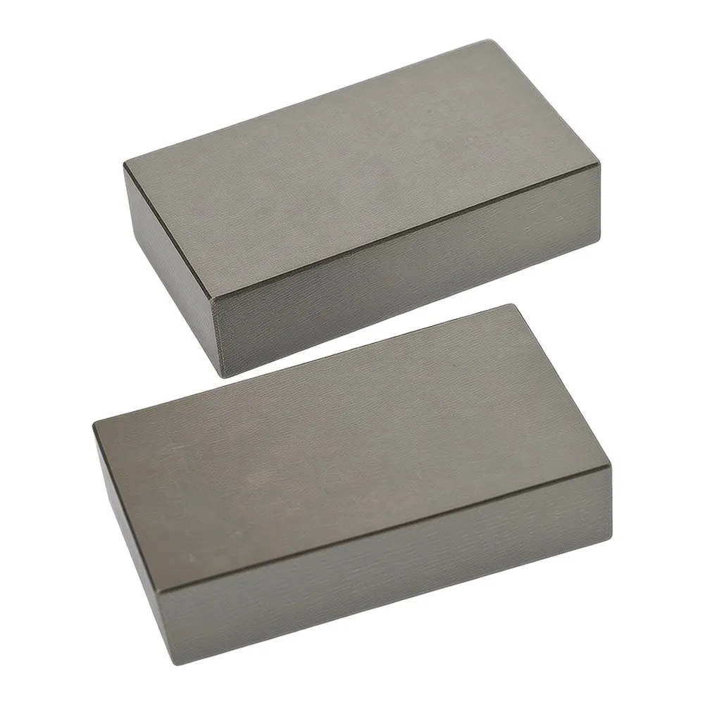 Hardened Steel Solid Gauge Blocks 25 50 75 mm No Hole Matched Pair for CNC Machining and Engineering Calibration Tasks