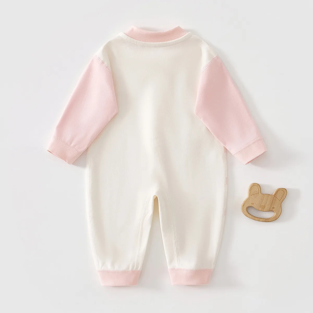 بذلة أطفال للربيع والخريف من القطن الخالص ملابس أطفال للبنات، ملابس حديثي الولادة، ملابس زحف بيجامات لطيفة بدون عظم