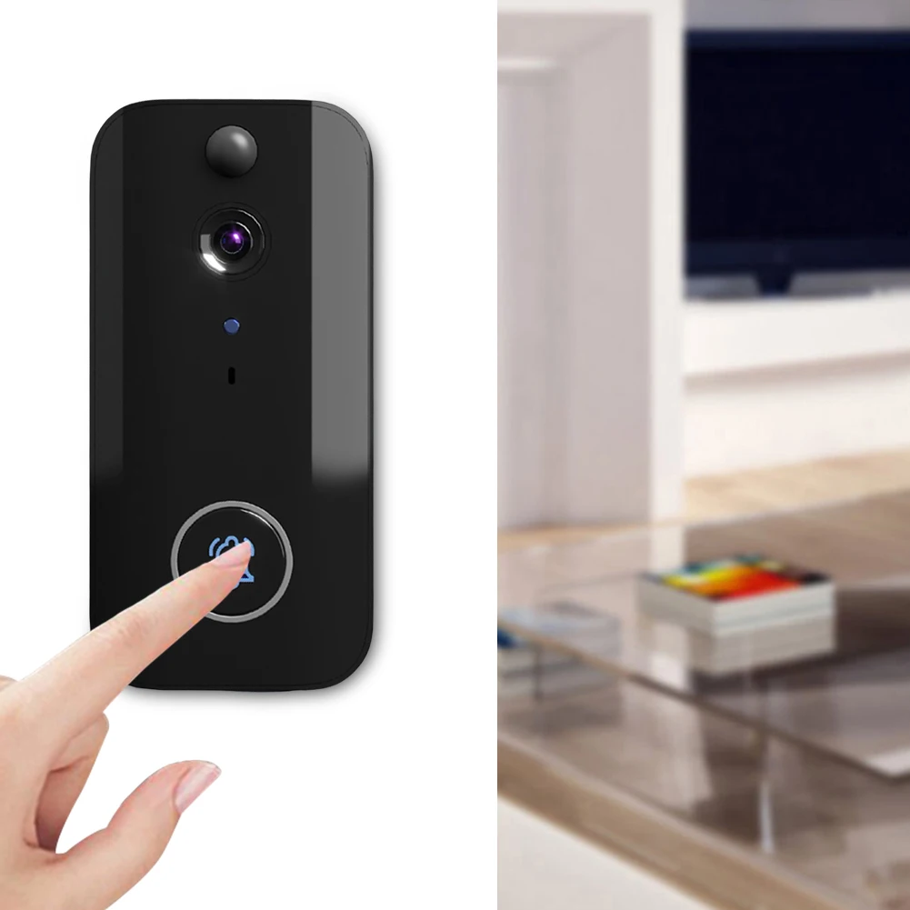 

Беспроводной видеодомофон с Wi-Fi, ИК-камерой ночного видения, датчиком движения, двусторонней связью и системой домашней безопасности