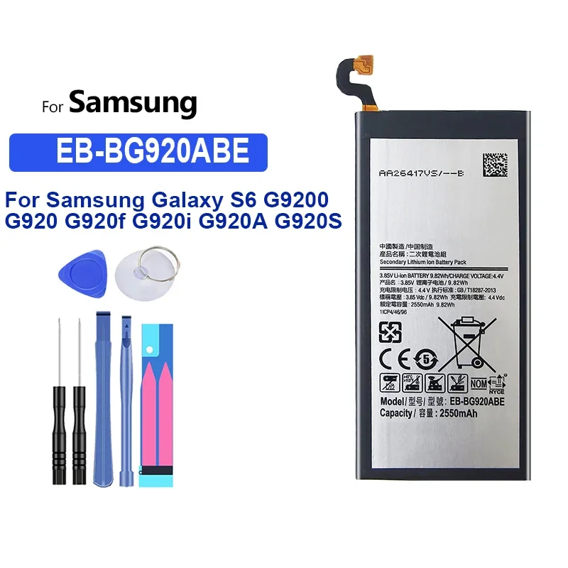 Battery EB-BG890ABA EB-BG928ABE EB-BG920ABE 2550mAh-3500mAh For Samsung Galaxy S6 (Active Edge Plus) G9200 G9280 G925 G890A