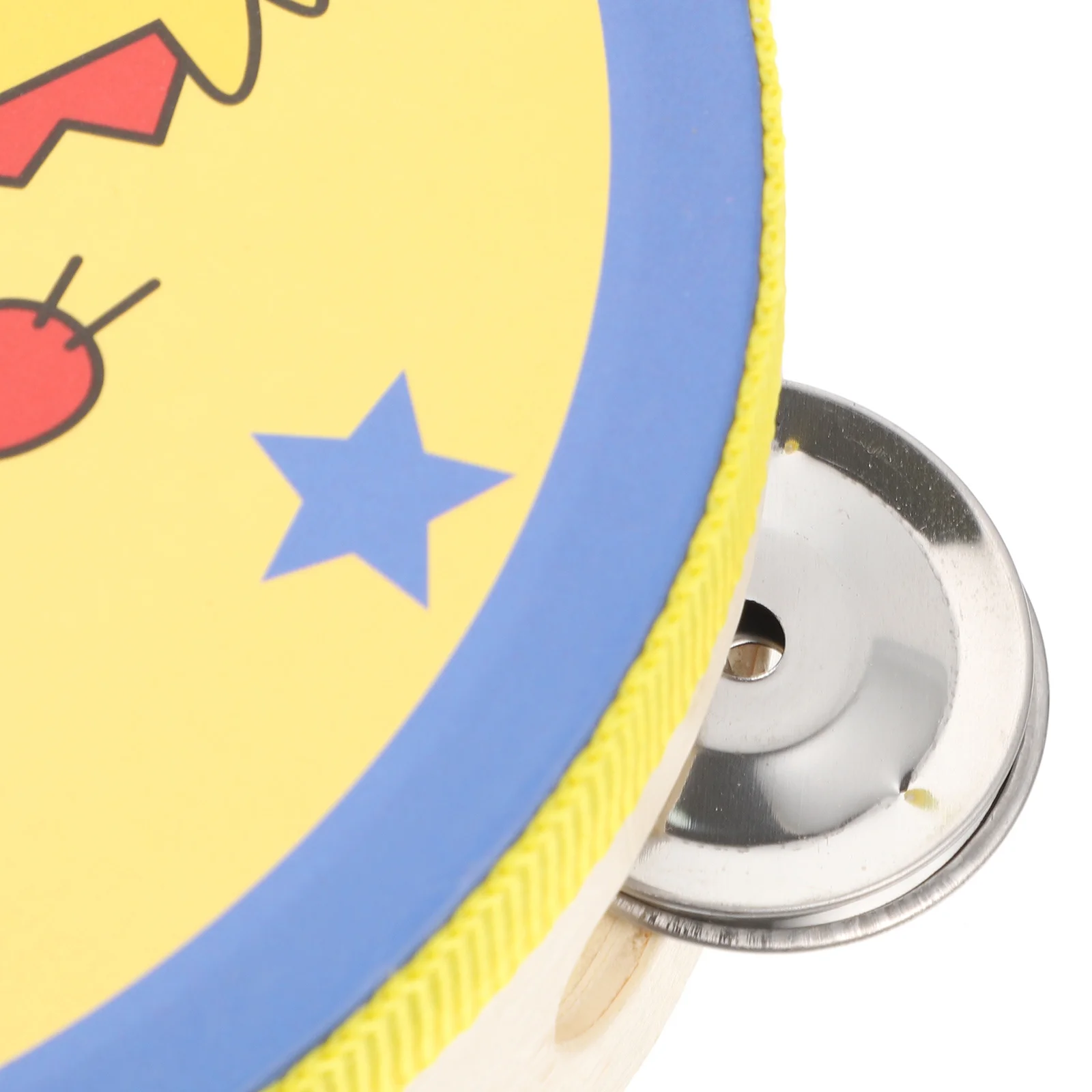 

2pcs Kids Tambourine For Children Musical Instruments Cute Animal Hand Drum Portable Percussion Educational Plaything Animated