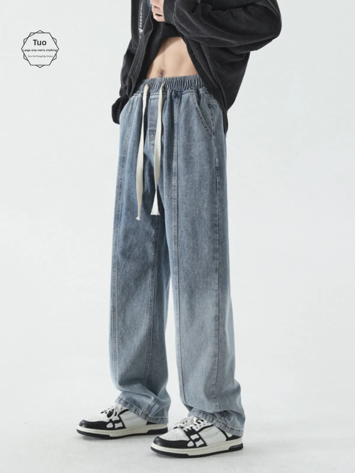 

Американские джинсы Adient: новые мужские джинсы прямого кроя для весны и осени, винтажные, для подростков и высоких парней