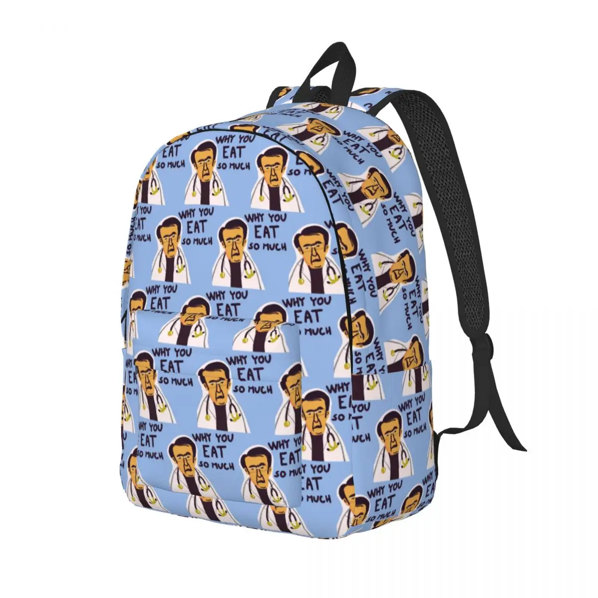 Dr Nowzaradan Dr Now From My 600-lb Life Why You Eat So Much Student Backpack School Bag Hiking Daypack Bookbag Shoulder Bags