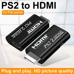 480i/480p/576i PS2 to HDMI Video Digital Audio Converter with 3.5mm Output Support All PS 2 Console Display Mode HDTV Display