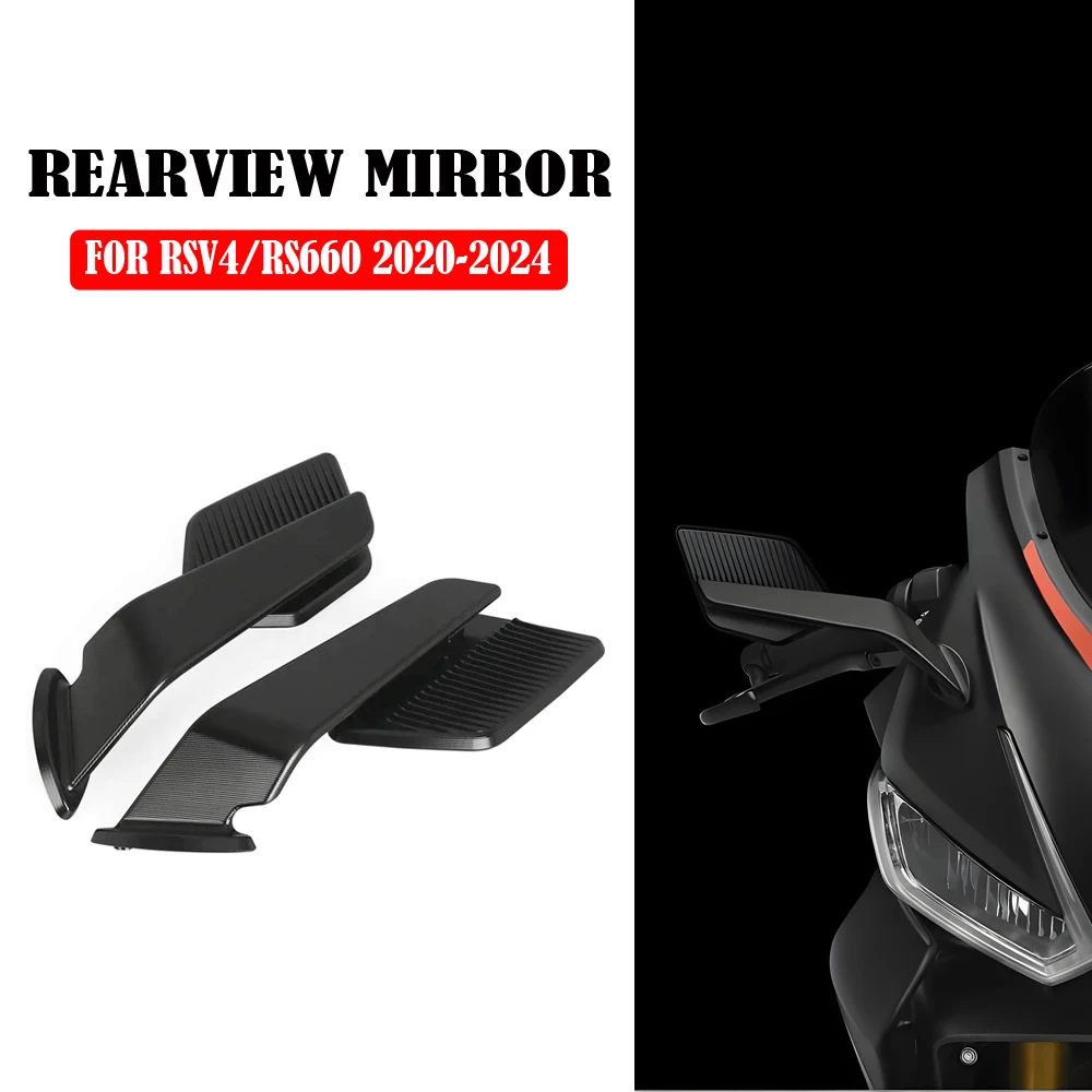 

RS660 Rearview Mirror For Aprilia RSV4 RS660 2020-2025 2024 2023 Stealth Sport Winglet Mirror Kits Adjustable Stealth Mirrors