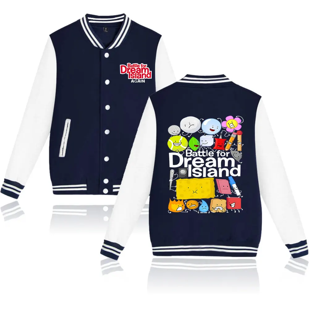 Hot Jacknjellify BFDI Battle For Dream Island Vintage 90s Merch Jacket Cosplay Women Men Casual Sweatshirts Streetwear Fashion