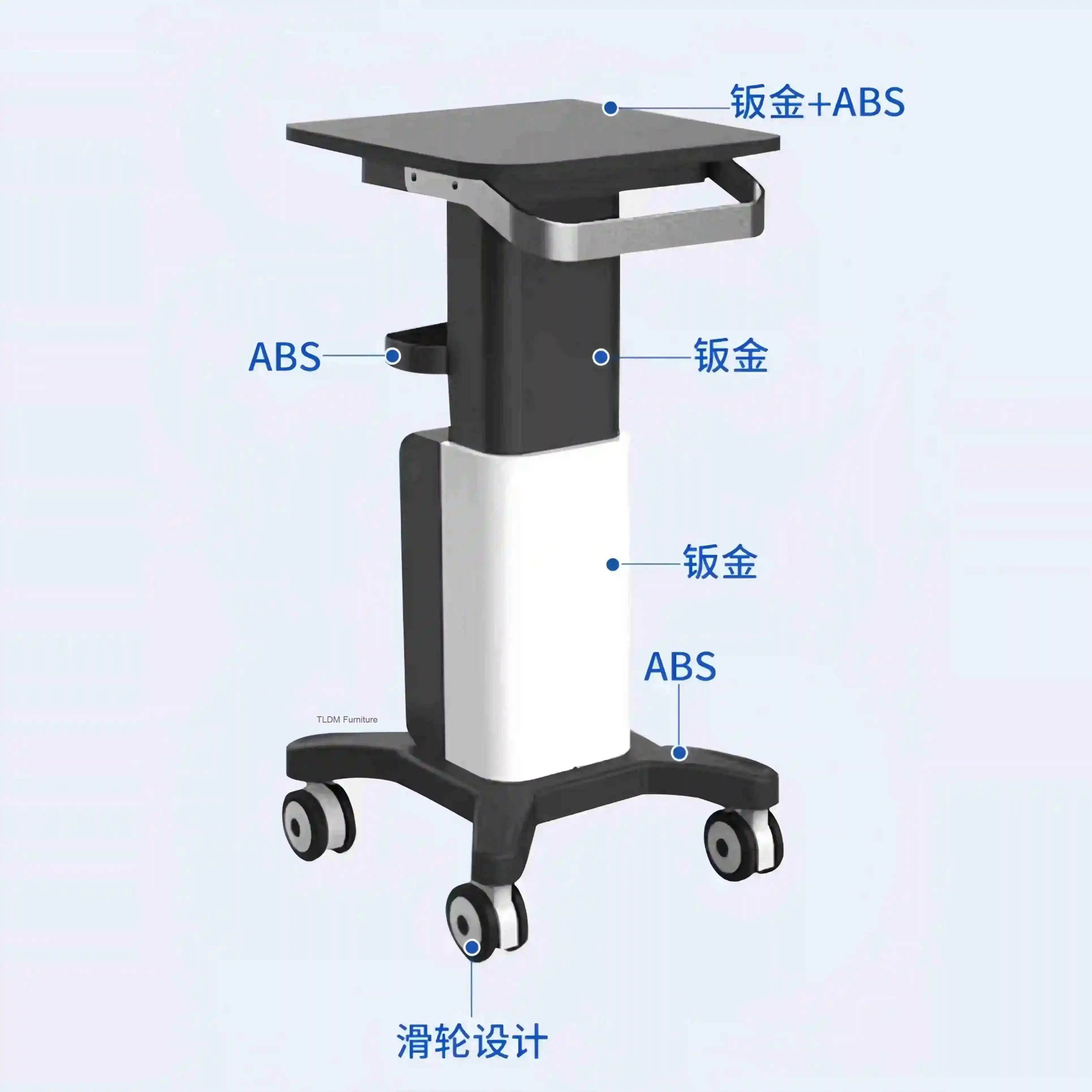 Beauty Salon Tray Mobile Cart Tool Trolley Professional Household Multi-purpose Wheels Organizers Trolleys Hairdresser Rollers