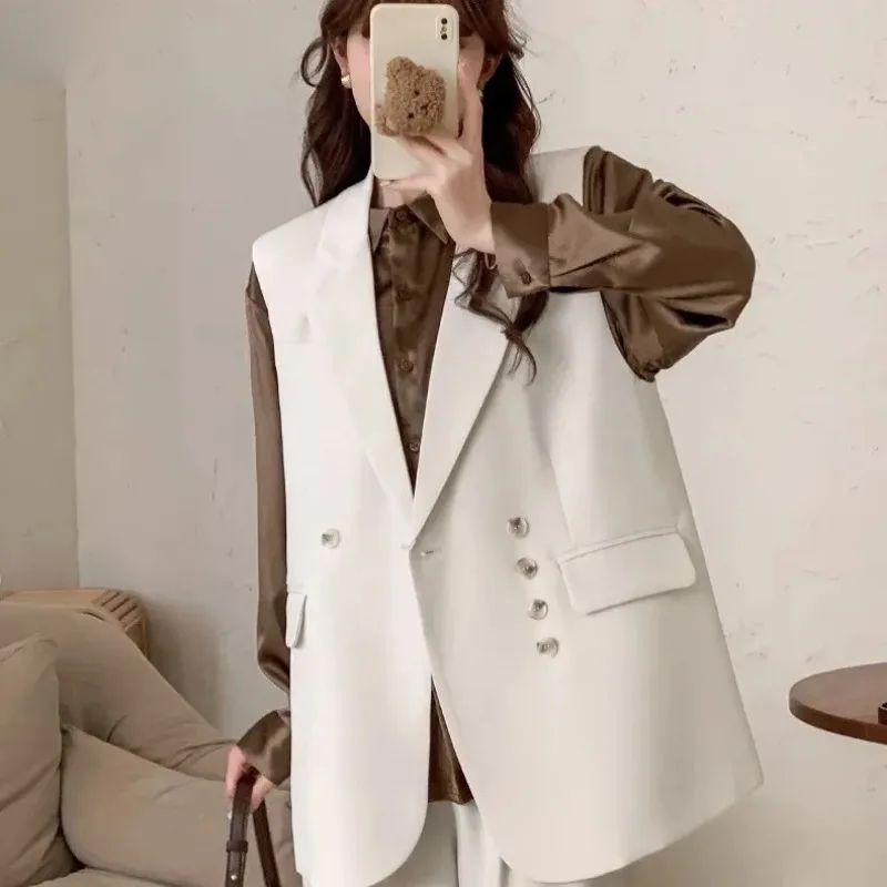 Women Suits Vests V-neck Irregular Lace-up Waistcoat Spring Autumn Coat Sleeveless Cardigan Jacket Designer Clothing Vest New