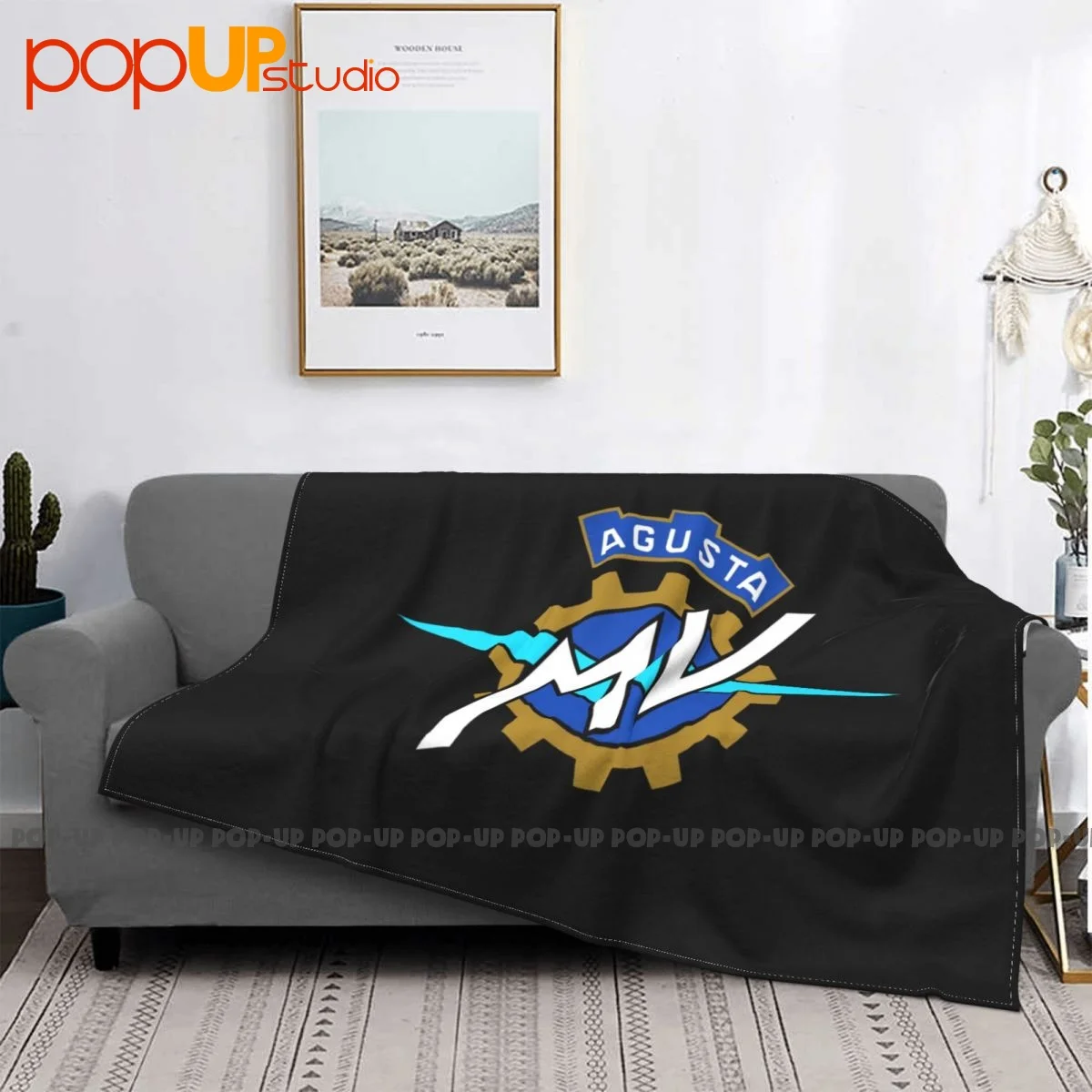 Mv Agusta Motorcycle Logo P-267 Blanket High Classic All Season Bedding Throws Machine Washable
