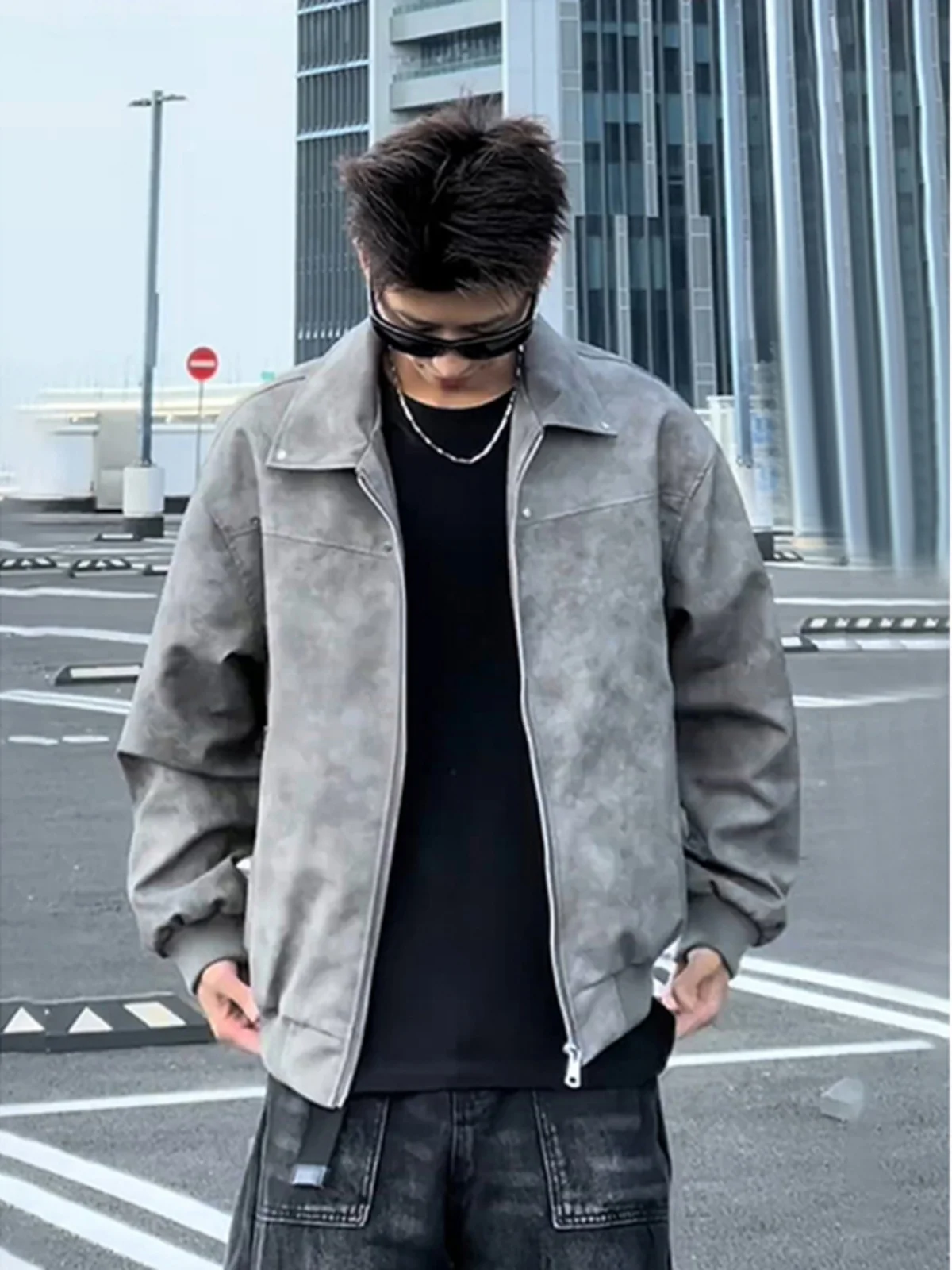 

Мужская кожаная куртка Cleanfit American Style с хлопковой подкладкой, пилотская куртка с воротником-стойкой, осенне-зимняя бейсбольная куртка