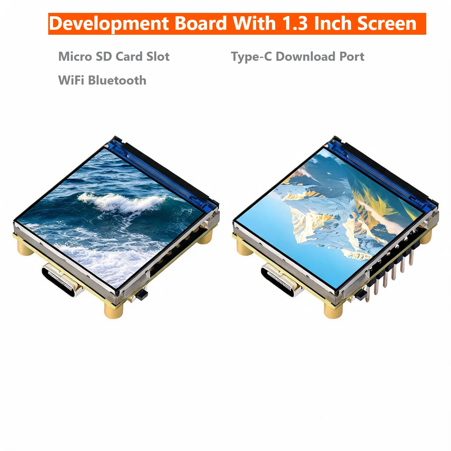 ESP32‑C6‑LCD‑1.3 Development Board ESP32‑C6FH4 RISC‑V 160MHz 1.3 Inch IPS 240x240 ST7789 WiFi 6 BLE 5 for Arduino