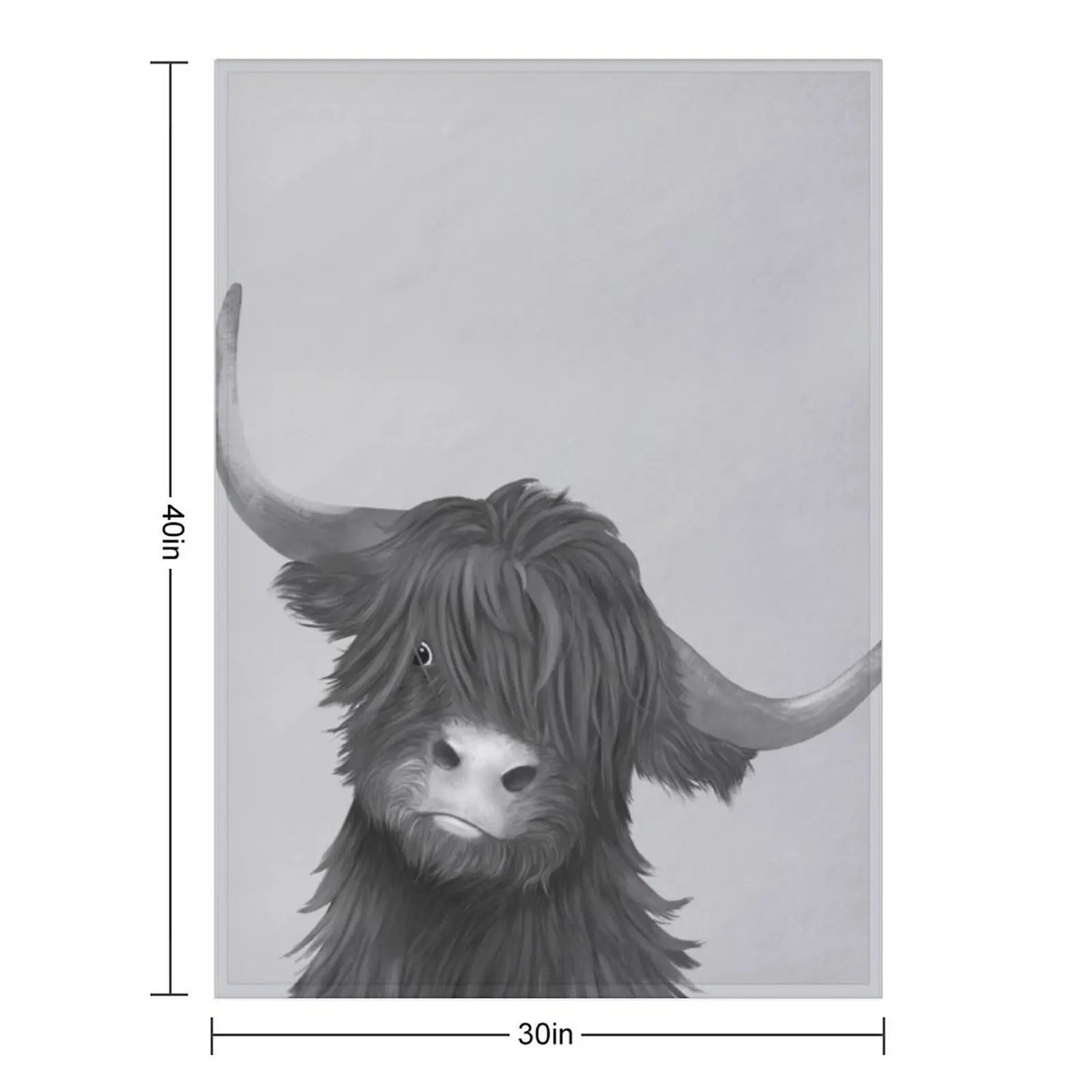 Cute Highland Cow Throw Blanket Luxury blankets ands For Baby for babies Blankets 2