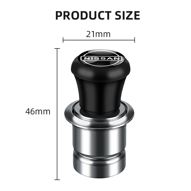 Car Cigarette Lighter Anodized Aluminum 12 Volt Car Cigarette Lighter For Nissan X-trail Almera Qashqai Tiida Auto Accessories