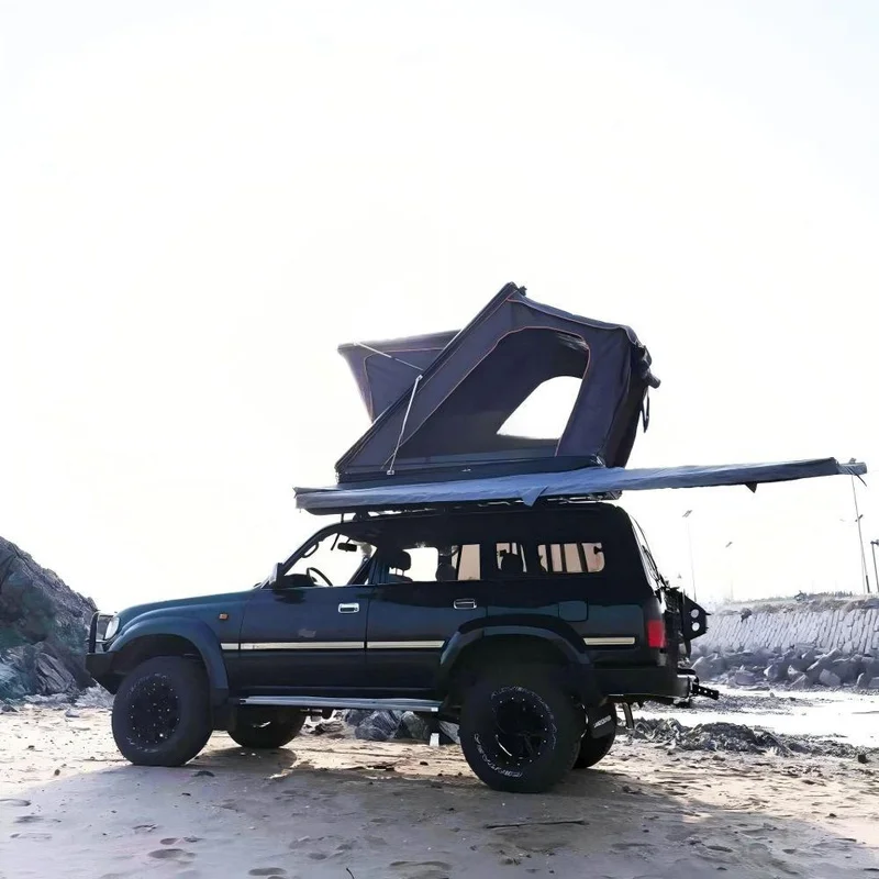 Hot Selling Multi-Purpose Ox Fabric Rooftop Tent, 2-3 Person Aluminum Frame Outdoor Camping