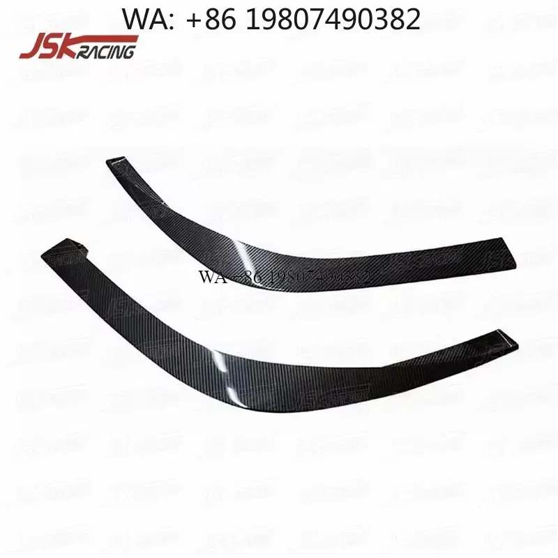Wmwmnu Dry Carbon Fiber Front Bumper Splitter Lip for F8 Tributo 2019 2020 2021 Car Body Kit Accessories Auto Parts