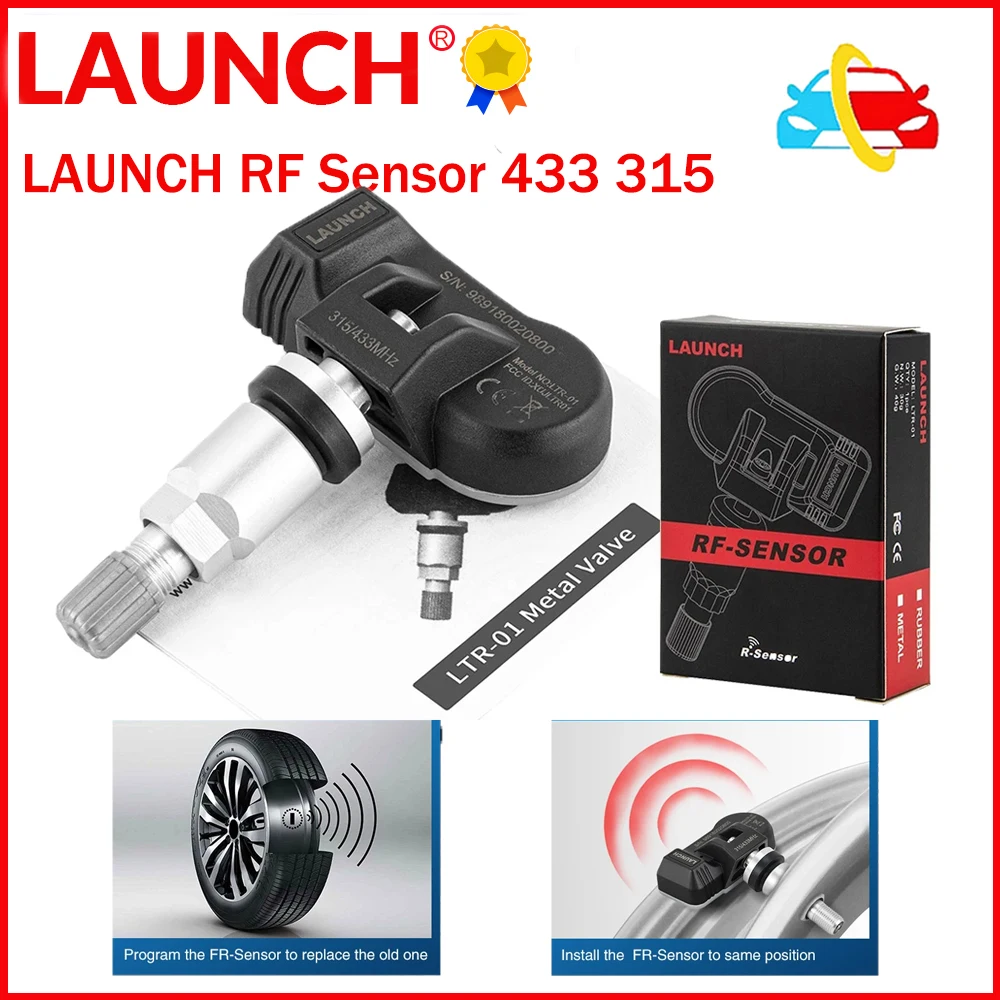 

LAUNCH X431 2 in 1 RF-SENSOR 315MHz & 433MHz Tire Pressure Sensors Tester Tire Repair Tool Programming Work with i-tpms Tsgun