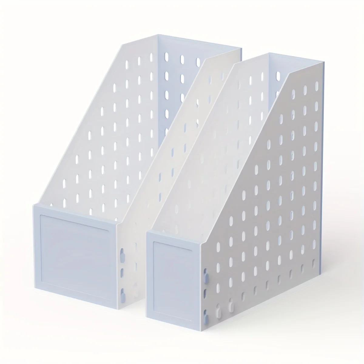 Pegboard Design Desktop File Storage Rack DIY Stable Perforated Board Storage Box with Pegboard Organizer File Organizer Holder