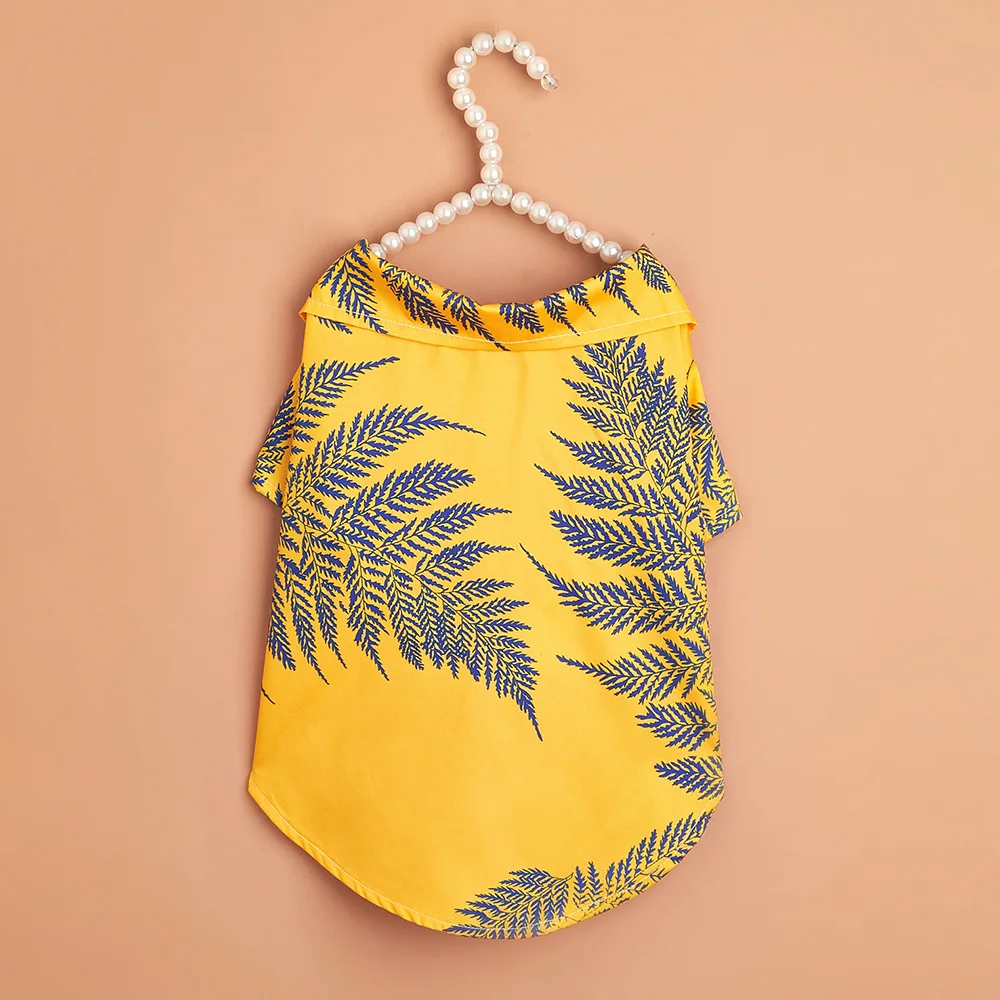 Cute Fashion Dog Shirt, New Autumn Winter Pet Clothes, Trendy Yellow Cat Top, Instagram Style Casual Puppy Kitten Apparel