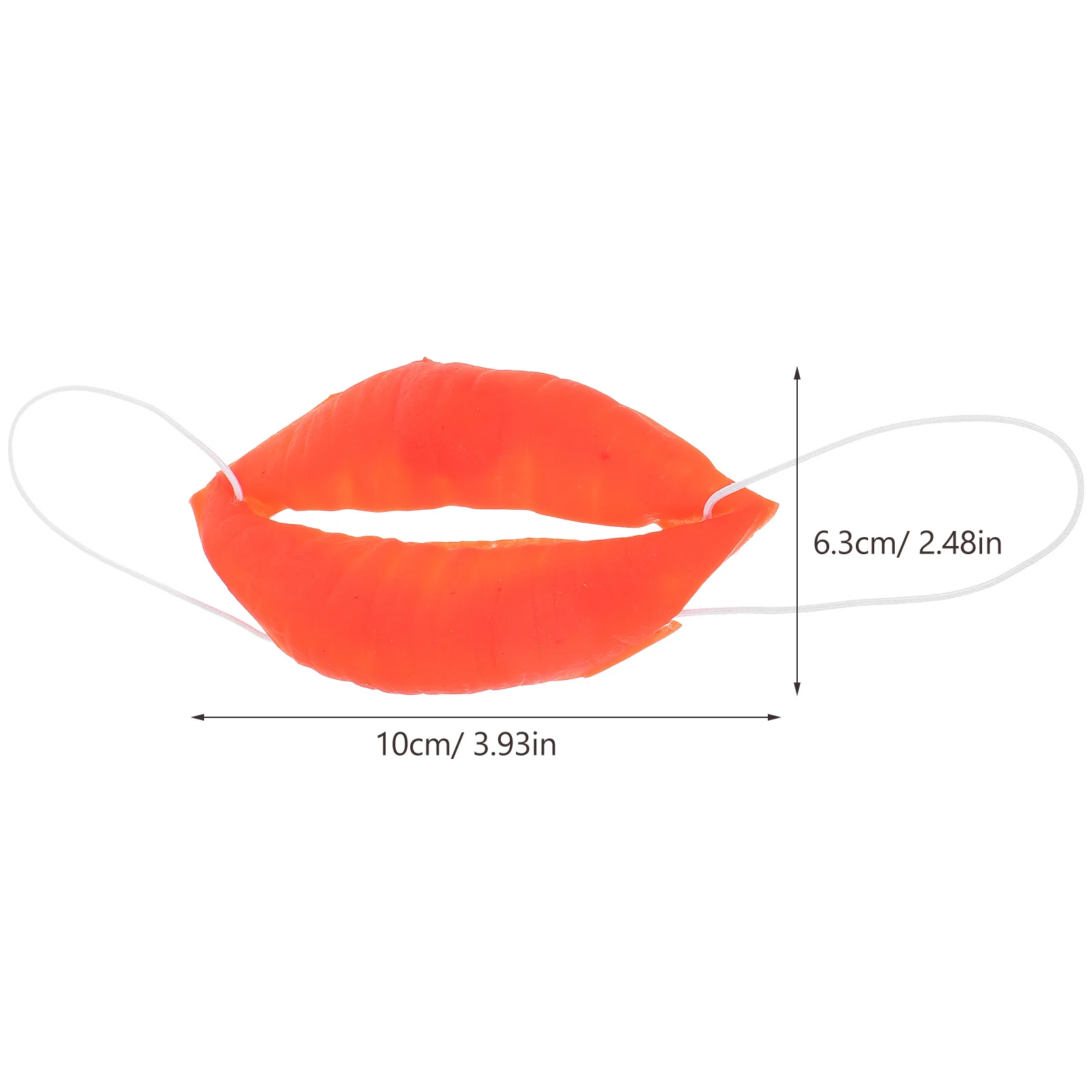 4 Pcs Halloween Joking Props Funny Red Lip Mouth Apparel Sausage Performance Plastic Tricky Big Sausages