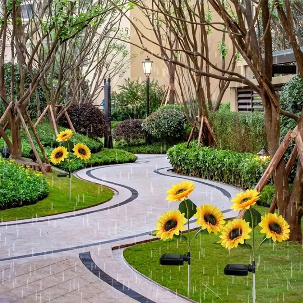 

Solar Powered LED Solar Sunflower Lights Waterproof Night Light Night Lights LED Light Outdoor Deco Flower Light Garden