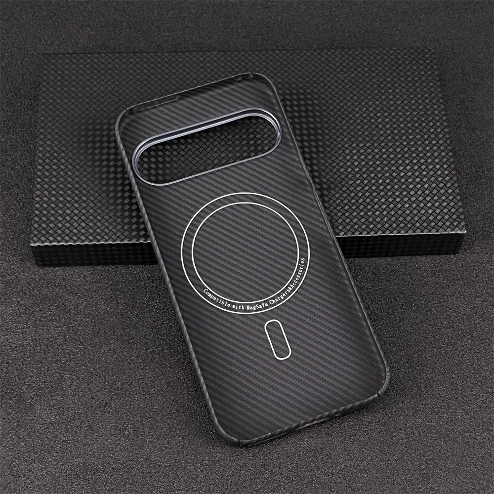 حافظة هاتف من ألياف الكربون الحقيقية لهاتف جوجل بيكسل 9 10 برو XL رفيعة للغاية مضادة للسقوط من ألياف الكربون حافظة لهاتف جوجل بيكسل 9A #4