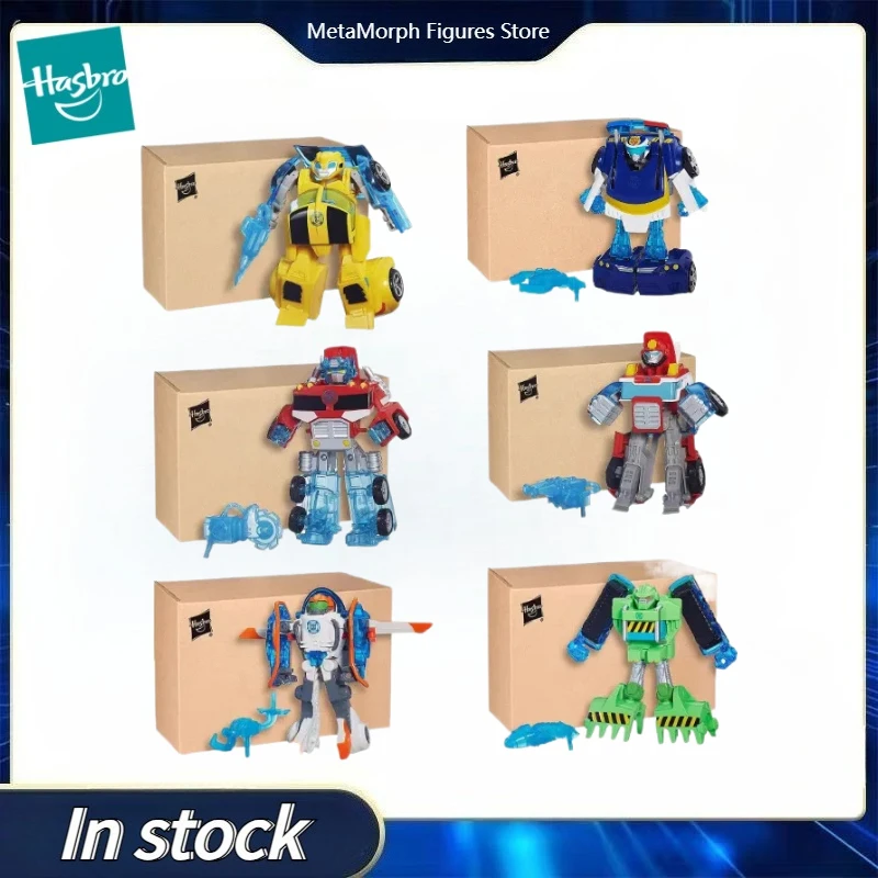 Originele Hasbro Transformers RESCUE BOTS AGADEMY Ratchet HOT SHOT Bumblebee Optimus Prime Grapple Blades Anime Figuur