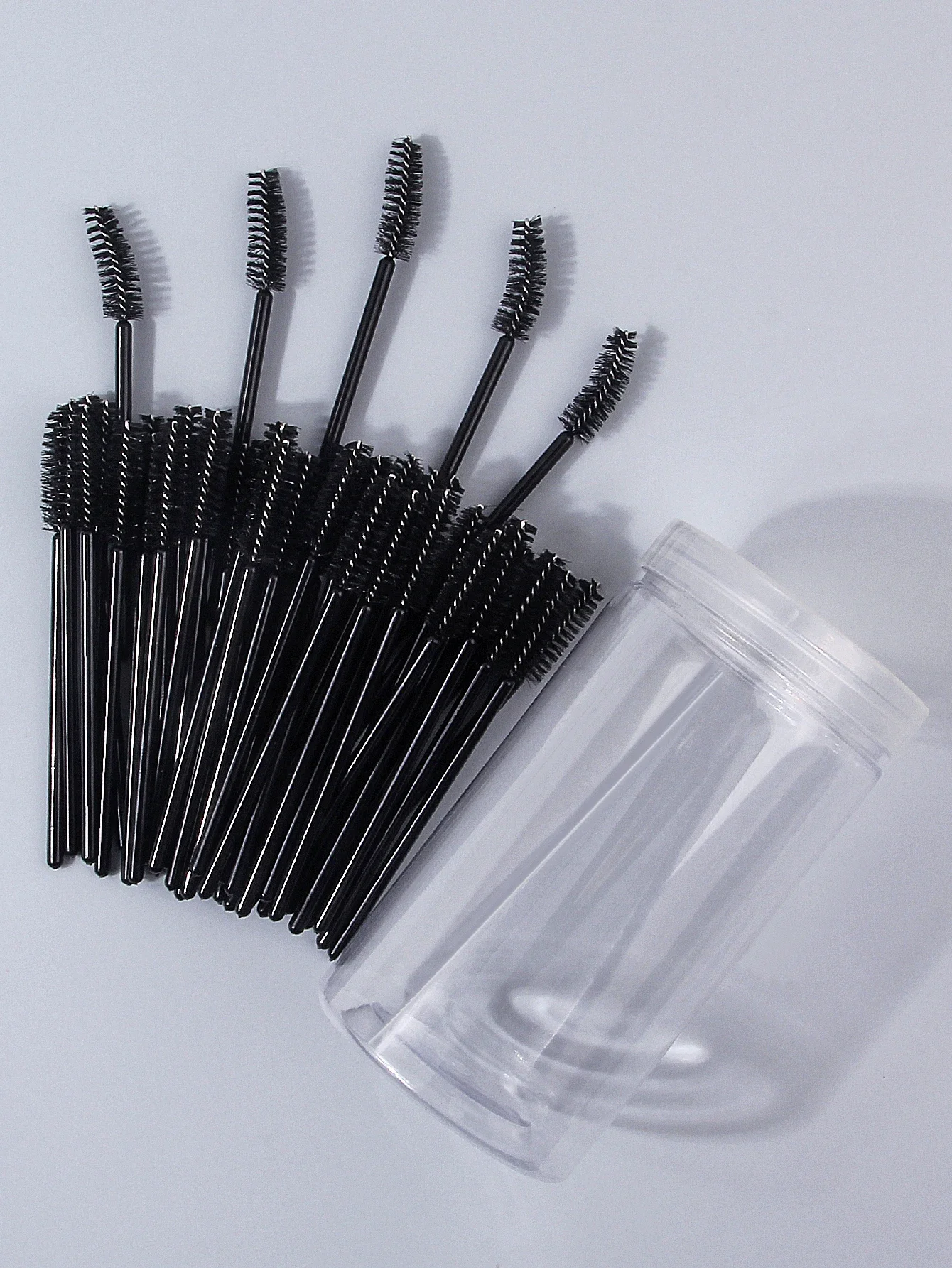 Set pettine per ciglia e pennelli per sopracciglia da 50 pezzi: comodo per applicare mascara ed estendere ciglia, strumento per il trucco portatile