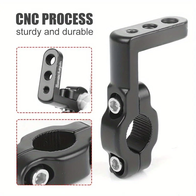1/2pcs Car & Motorcycle Headlight Clip Bracket Kit, Universal for Truck, Car, ATV, Motorcycle LED Work Light Pole Installation
