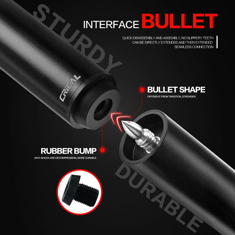 Mezz Konllen Bilhar Pool Cue Extension, Bala Joint para Carom, Como Fury Zokue Predator Acessórios