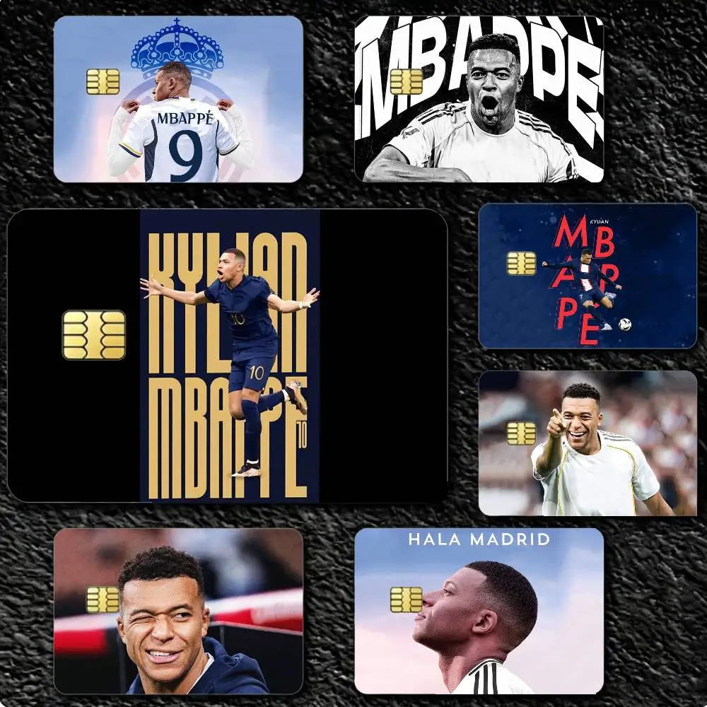 

FOOTBALL K-Kylian Mbappé 4pcs 1Set Card Stickers Small Waterproof Chip 4PCS Card Sticker Anti-Scratch