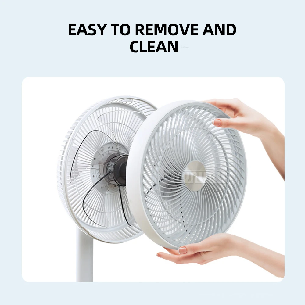 DC 스탠딩 선풍기 스마트 전기 플로어 스탠딩 팬, 홈 오피스 미니 환풍기, 휴대용 선풍기, 12 인치