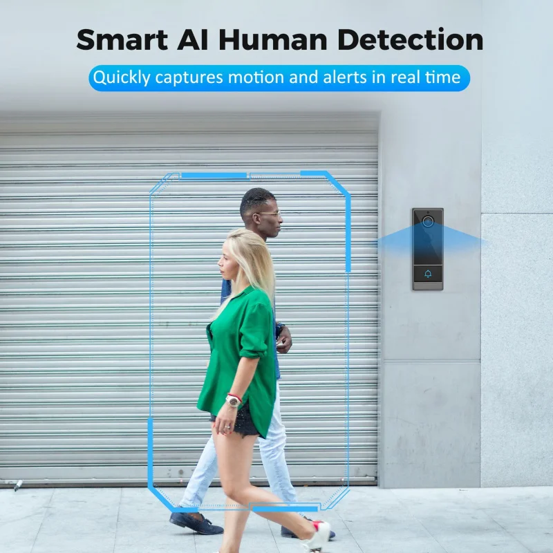 Tuya Draadloze WIFI Slimme Deurbel Video-intercom met Camera voor Home Security PIR Bewegingsdetectie Nachtzicht Intercom Deurbel