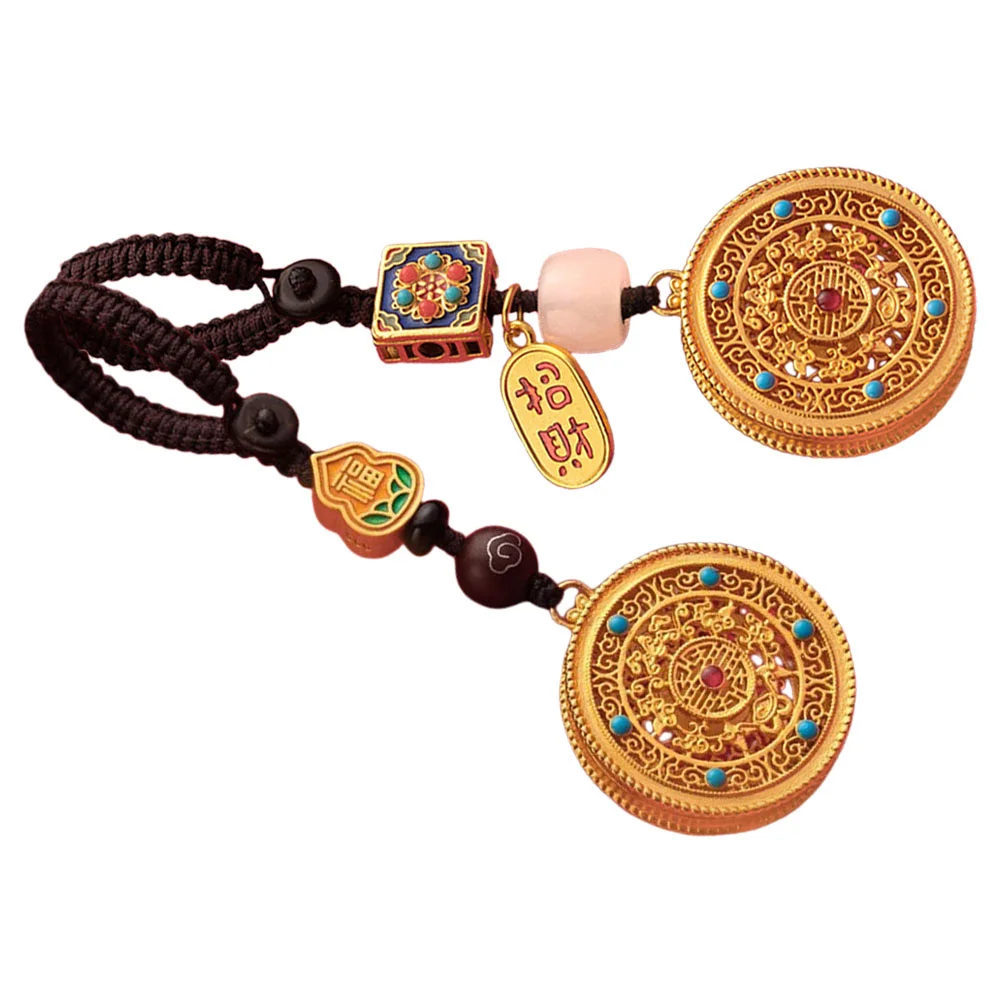 

2pcs Car Keychain Handbag Charms Chinese Style Blessing Pendants Versatile Use Hanging Decor Accessories Lucky Prosperity New