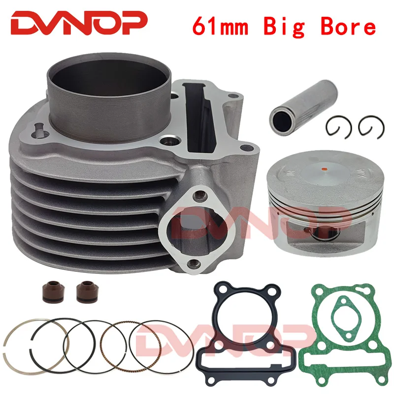 

61mm Big Bore Cylinder Set For SYM Symphony Sr 125 Orbit125 Jet 4 GR125 XS125T XS125T-17 Arab XS125cc 12100-ARA-000 ARA