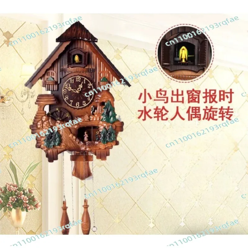 Reloj de Pared Creativo y Original con Péndulo, Personalizable, Reloj Digital de Pared, Artículos para el Hogar, Reloj de Cuco Clásico Vintage, Reloj Retro de Madera