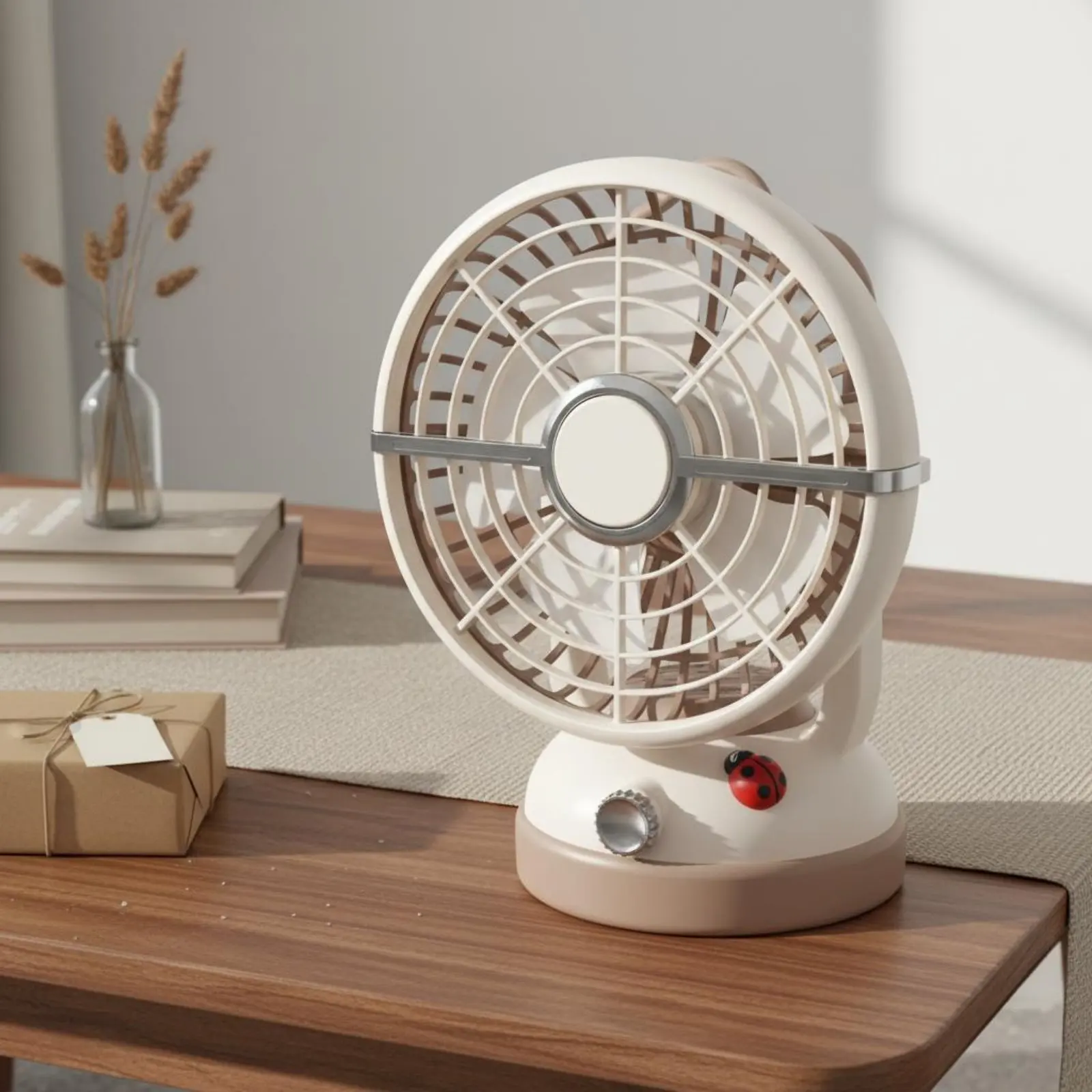 

Retro Table Fan 3 Speed Camping Table Fan Low Noise Hook Design for Campers
