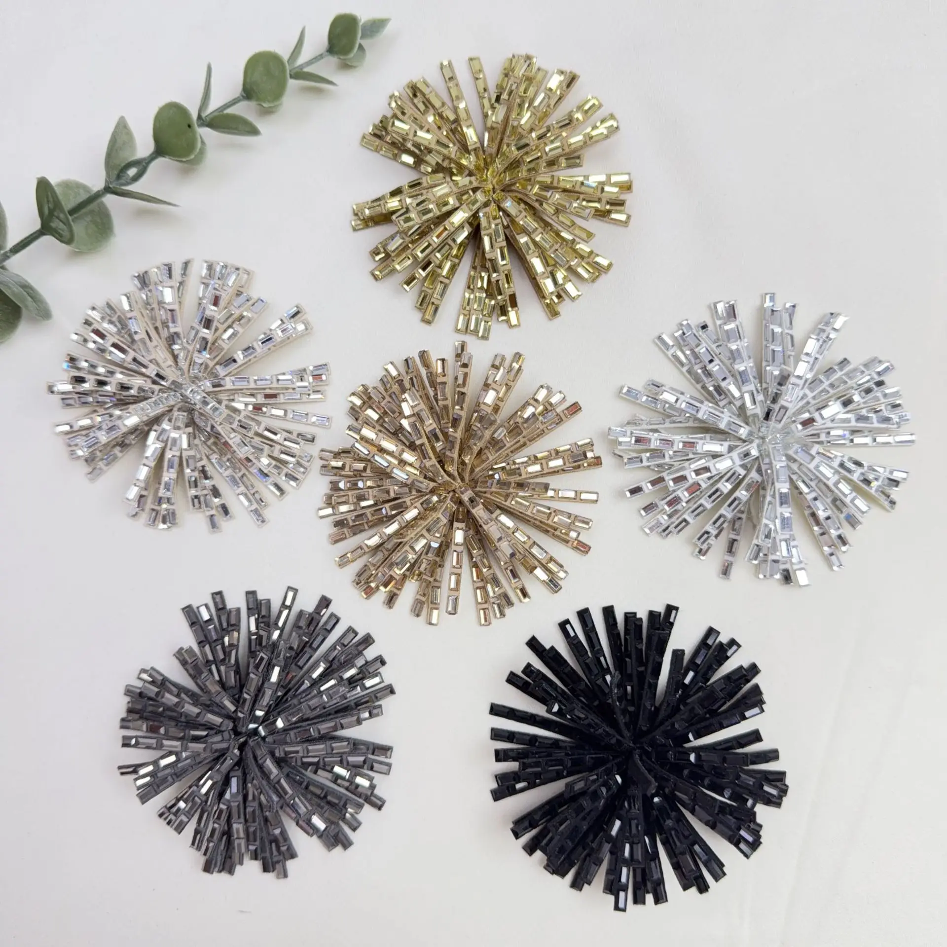5PCS  New meteor shower flower clothing embroidery fabric patch