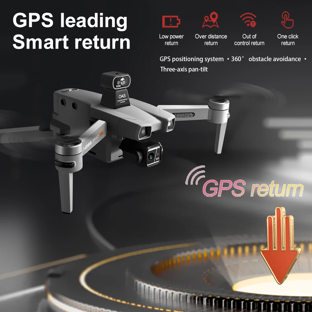 جديد AE86 PRO MAX الطائرة بدون طيار المهنية التصوير الجوي HD 8K مع شاشة التحكم عن بعد 10 كجم تجنب العوائق الصيد FPV درون #4