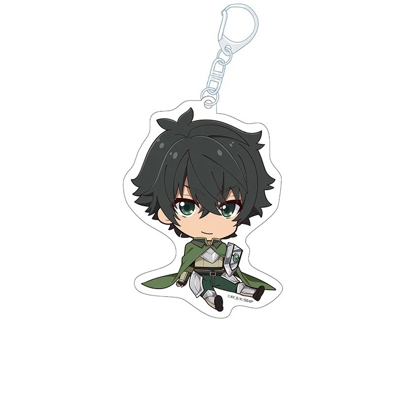 Anime The Rising of the Shield Hero Acrylic Pendant Keychains Accessories Car Key Chain Key Ring Phone Bag Hanging Jewelry Gifts