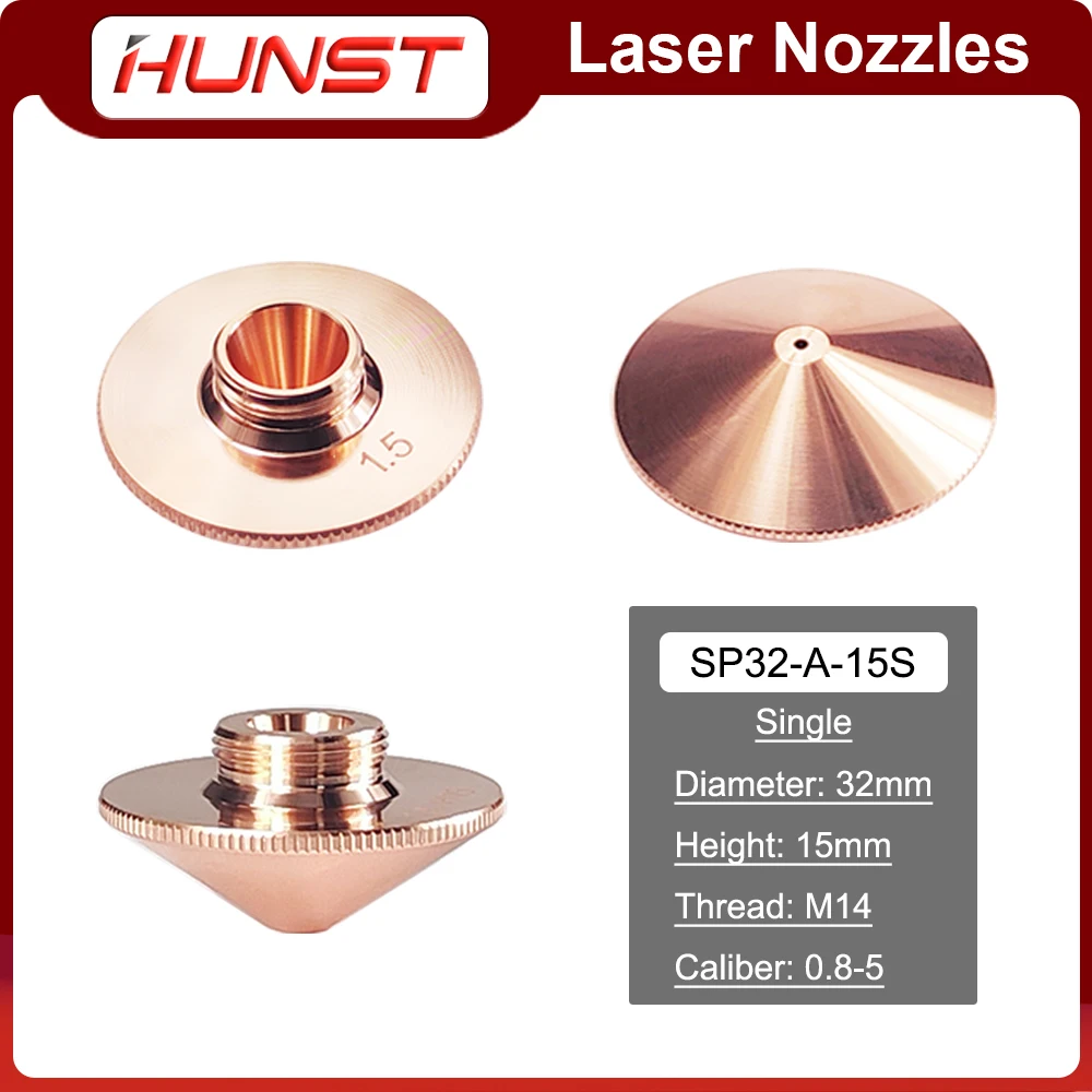 Hunst dia.32mm laser düse einzelnes doppels chichtiges Kaliber 0086-18010 für ray tools precitec wsx faserlaser schneidkopf